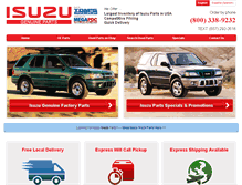 Tablet Screenshot of buyisuzuautoparts.com